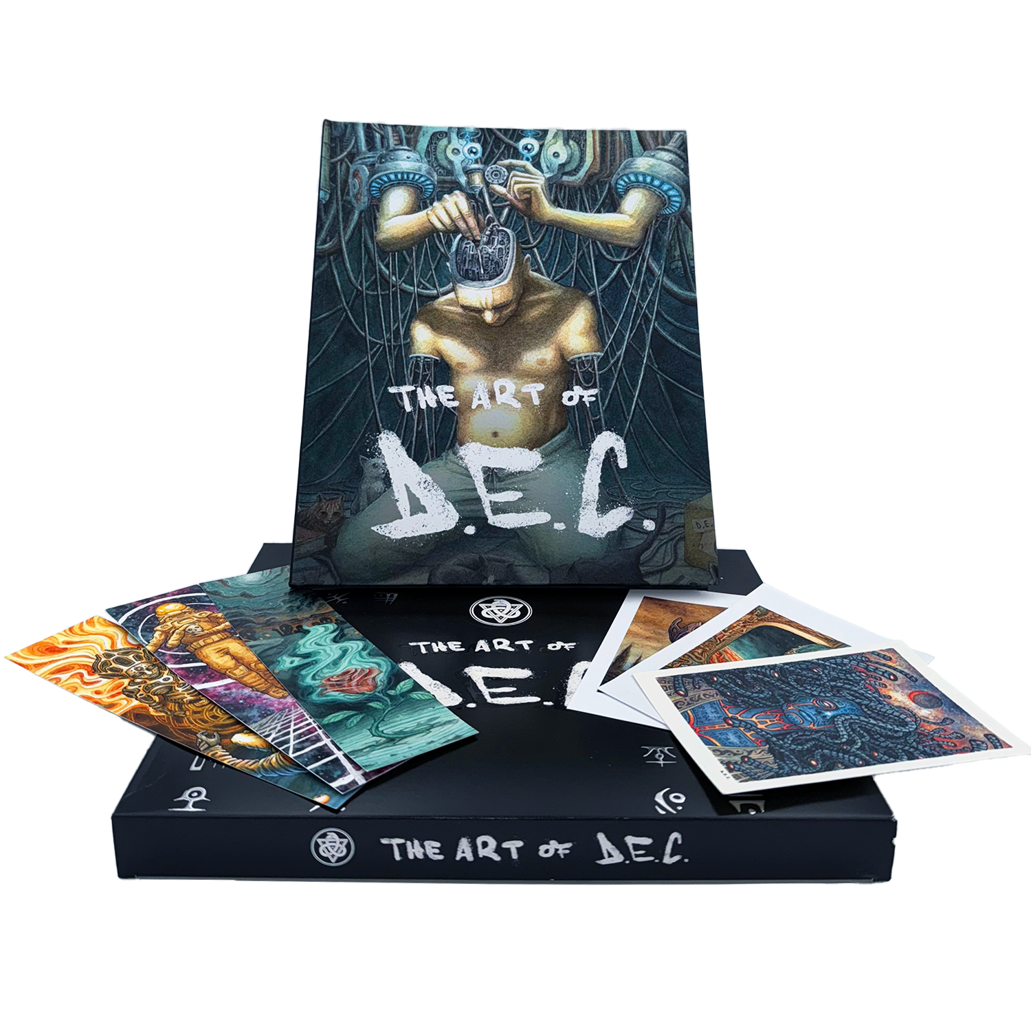 ARTBOOK -" The Art of Dec" + Dec Logo + 2 Bookmarks + 2 Postcards